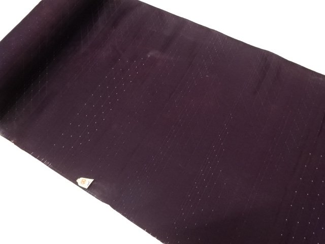 JAPANESE KIMONO / ANTIQUE GEOMETRIC WOVEN PATTERN RAIN COAT GROUND BOL